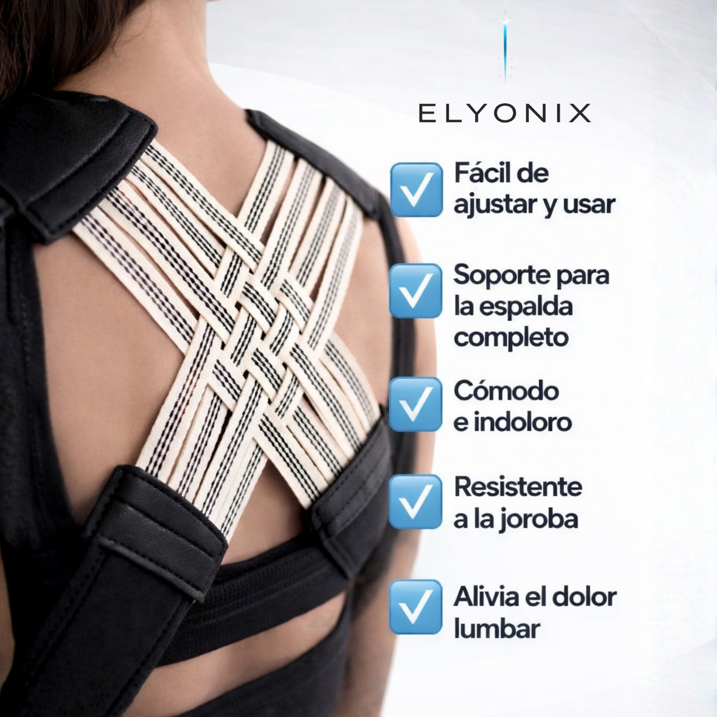 Elyonix Align Corrector De Postura Con Soporte