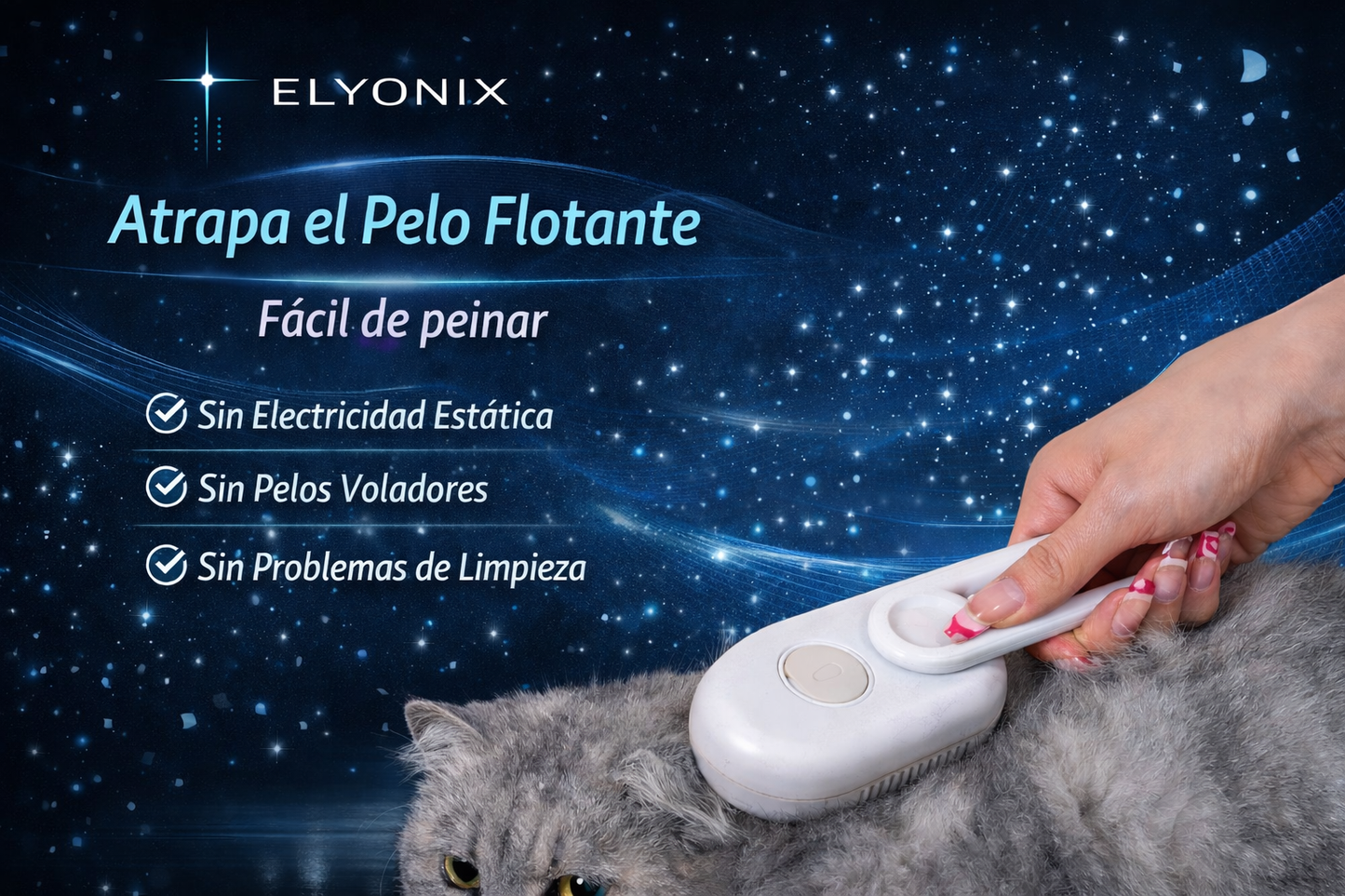 🔥 Cepillo Elyonix™ – Peina a tu mascotas en segundos